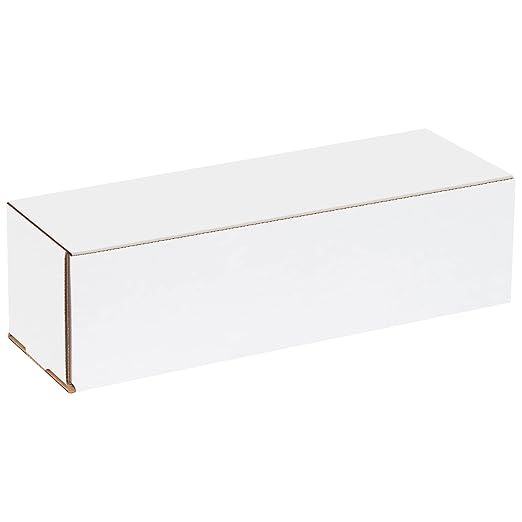 Box USA BM1444 14"L x 4"W x 4"H, White (Pack of 50)