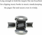 HAHIYO 1.25inch White Bulldog Clips Metal File Hinge Binder Clips Clamps Save Space Strong Spring Jaws Rock Solid Grip Book Lay Flat Deburred Edge for Hang Photos Wall Grid Dog Food 20PCS