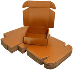 15 Pcs 6 x 6 x 2 inches Corrugated Cardboard Gift Boxes Recyclable Shipping Boxes for Mailing & Holidays, Wedding, Birthday, Gifts Packaging (Copper, 6 x 6 x 2")