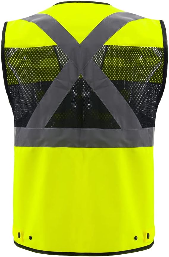 Safety Vest High Visibility Reflective Construction Vest for Men Women