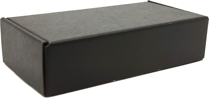 Small Black Shipping Boxes for Small Business Pack of 25-7x5x2 inches Cardboard Corrugated Mailer Boxes for Shipping Packaging Craft Gifts Giving Products