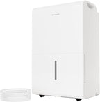 hOmeLabs Dehumidifier for Home, Office, Basements with Powerful Moisture Removal, Humidity Control, Auto Shut-off, Quiet Operation - 7,500 Sq Ft Wi-Fi with Pump (50 Pint MAX 120 Pint at 95°F, 90% RH)