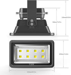 400W Outdoor LED Flood Light, 40000LM Super Bright, 110-285V, IP66 Waterproof, 6000K Daylight White Security Lights,Lighting for Playground Yard Stadium Lawn Ball Park