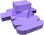 50 Pcs 4.3 x 3.1 x 2 inches Mini Size Corrugated Cardboard Gift Boxes Recyclable Shipping Boxes for Packing Jewelry Ornament Gift Craft Packaging Supplier (Lavender, 4.3 x 3.1 x 2")