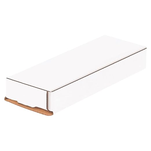 BOX USA BMRX1X 6 1/2"L x 2 1/2"W x 1"H, White (Pack of 50)