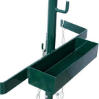 Heavy Duty 440lbs Capacity Welding Cylinder Hand Truck - Dual Oxygen Acetylene Tank Cart Dolly with 10" Solid Rubber Wheels, Tool Box & Welding Rod Holder, Green