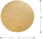 Hcode 2'' Natural Circle Price Stickers Kraft Paper Dots Labels Target Pasters Adhesive Writable Labels 500 Pieces Per Roll (2 inches)