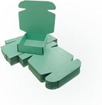 50 Pcs 6.3 x 6 x 1.6 inches Shipping Boxes for Small Business Cardboard Corrugated Mailer Boxes for Shipping Packaging Holidays Craft Gifts Giving Products (Mint green, 6.3 x 6 x 1.6")