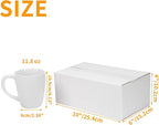 PETAFLOP White 10x6x4 Shipping Boxes Set of 25, Corrugated Cardboard Mailer Box for Small Business Mailing DIY