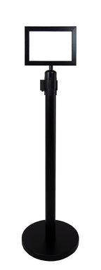 VIP Crowd Control Retractable Belt Queue Safety Stanchion Barrier Set, 36" Ht, 78" Caution Belt + Wall Bracket (6 Posts Belt+SFrame+WBracket) …