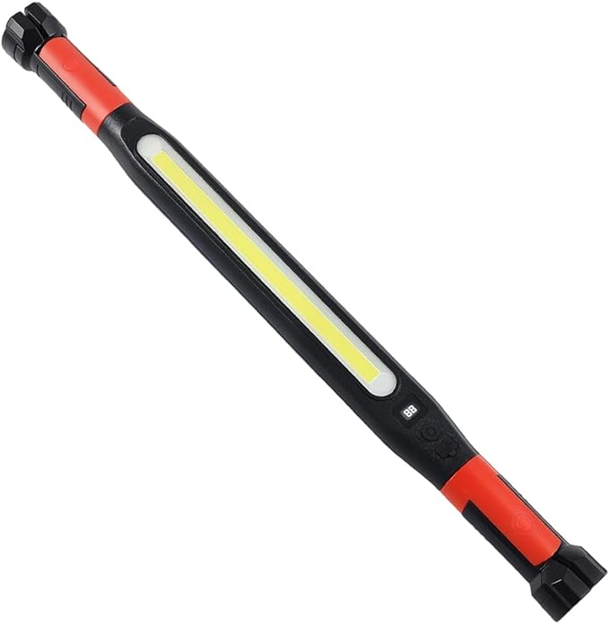 Magnetics Work Light, Rechargeable Work Light Adjustable Magnetics Auto Repair Lights Under Hood Mechanics Lights Portable Spotlights for Car Repairing Garage Camping Flashlight