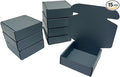 15 Pcs 6 x 6 x 2 inches Corrugated Cardboard Gift Boxes Recyclable Shipping Boxes for Mailing & Holidays, Wedding, Birthday, Gifts Packaging (Dark Gray, 6 x 6 x 2")