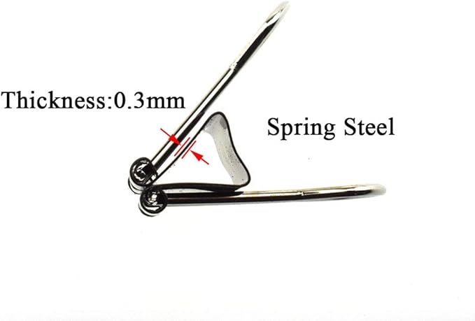 HAHIYO Binder Clips Paper Clamps Spring Steel Sturdy Small 0.75 inches Width 0.28 Inch Capacity No Sharp Edges Heavy Duty Tight Grip Reusable Black Metal Bright Finish for Home Office School 30 Pack