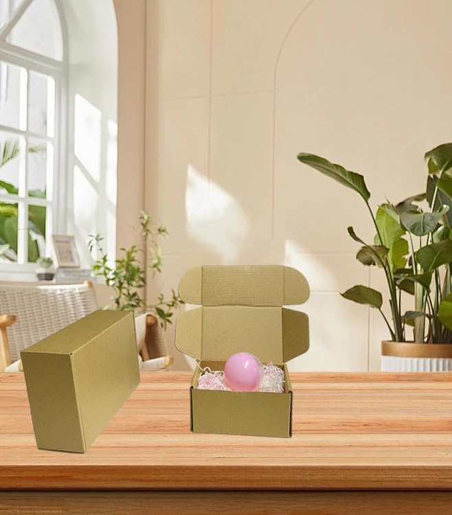 7x5x2 Inch Set of 50 Pack Brown Corrugated Shipping Boxes - Cardboard Boxes for Mailing, Packing and Literature Mailer Boxes, Small Business Mailing Boxes Bulk