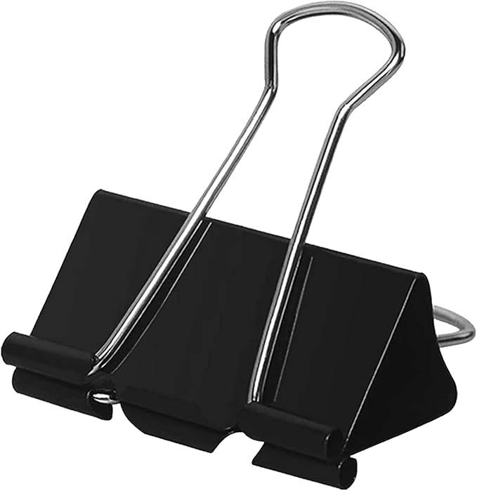 2 Inch Extra Large Binder Clips 48 Pack, Jumbo Paper Clips, Big Paper Clamps, Binder Clips Large Size for Home, School and Office Supplies