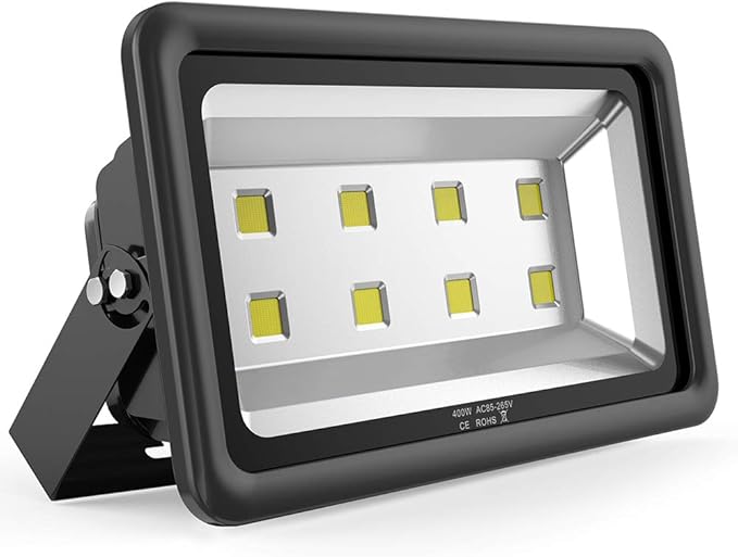 400W Outdoor LED Flood Light, 40000LM Super Bright, 110-285V, IP66 Waterproof, 6000K Daylight White Security Lights,Lighting for Playground Yard Stadium Lawn Ball Park