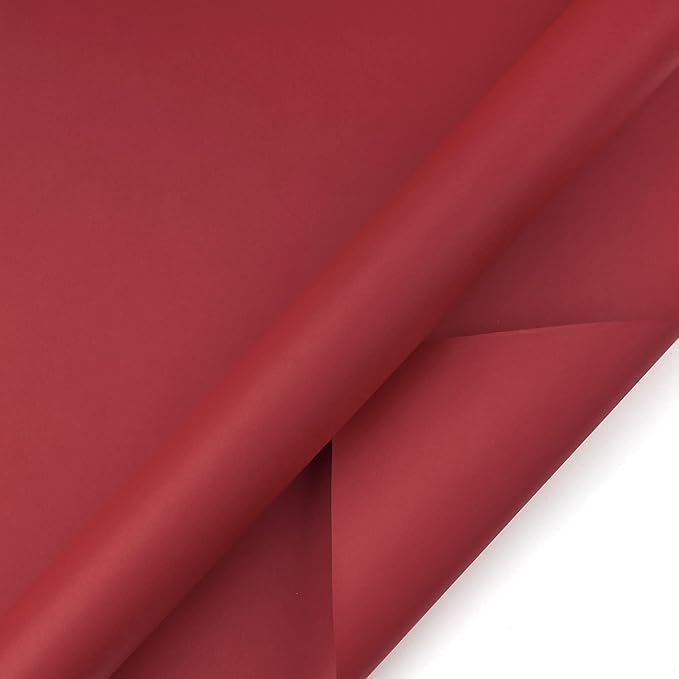 RUSPEPA Red Kraft Paper Roll - 36 inches x 100 feet - Recyclable Paper Perfect for Wrapping, Craft, Packing, Floor Covering, Dunnage, Parcel, Table Runner, Christmas Gifts
