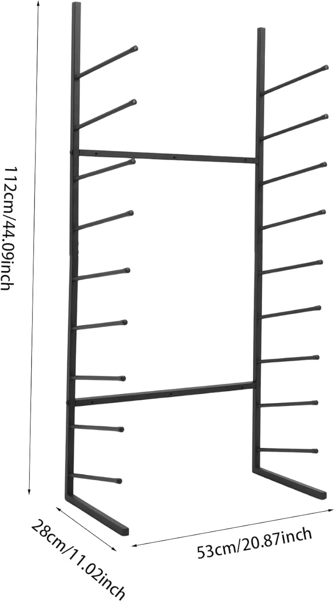 Wall Mount Art Print Blueprint Holder, 9-Tier Blueprint Holder, 15lbs Each Tier Load-bearing Capacity, Wall Mount Blueprint Storage Rack for Frequently Work with Blueprints and Rolled Documents