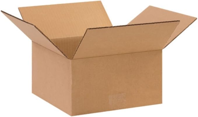 Secure Seal - 6x6x3 Pack of 100 Corrugated Cardboard Packing Shipping Mailing Moving Carton Boxes