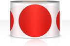 500 PCS Dot Sticker Tape 2" Inch Round Color Coding Labels Removable Writable Circle Floor Decal for Marking Organizing Social Distancing Red