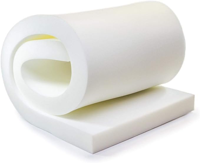 "AK TRADING CO. AK-Trading Upholstery Medium Density 6"" Height x 24"" Width x 72"" Length-Home or Commercial Use Seat Replacement Cushion-Made in USA Foam" (FOAM-MD-6x24x72)