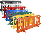 Billboard Barricade 42x96 Plastic Pedestrian Barricade- Black