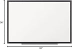 Quartet Magnetic Dry Erase White Board, 60"W x 36"H Whiteboard, Nano-Clean Surface Resists Ink Stains, Black Aluminum Frame (SM535B)