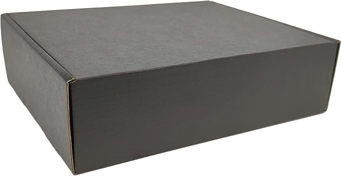 Black Shipping Boxes for Small Business Pack of 25-10x8x2.7 inches Cardboard Corrugated Mailer Boxes for Shipping Packaging Craft Gifts Giving Products
