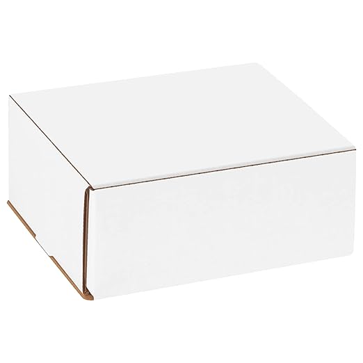 Box USA BM763 7"L x 6"W x 3"H, White (Pack of 50)