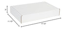Box USA 17" Deluxe Shipping Boxes 17 1/8"L x 11 1/8"W x 3"H, 50-Pack - White Box Mailers for Packaging, Storage, Gifts or Bulk Business Orders