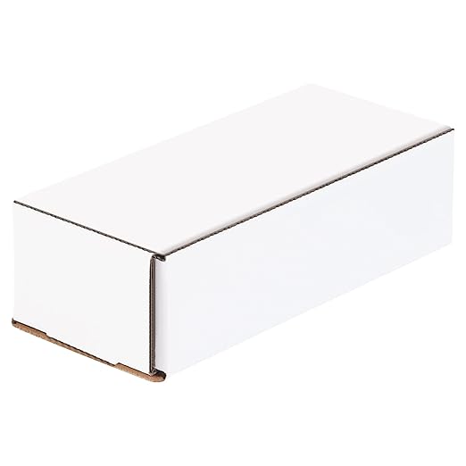 Box USA BM732 7"L x 3"W x 2"H, White (Pack of 50)