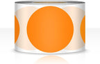 500 PCS Dot Sticker Tape 2" Inch Round Color Coding Labels Removable Writable Circle Floor Decal for Marking Organizing Social Distancing Fluorescent Orange