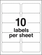 2"x4" Shipping Address Labels, FBA 10 Up Address mailing Labels, White Sticker Address Labels for Laser/Inkjet Printer (100 Sheets, 1000 Labels)