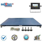 SellEton SL-7x7-1K Heavy-Duty, Industrial Floor Scale, Metal Indicator with Platform Scale (84" x 84", 1000 lbs x 0.2 lb)