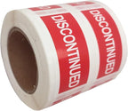Discontinued Retail Labels,2x1Inch Warehouse Inventory Label,500 per Roll