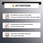 BETCKEY - 1.5" x 1" (38 mm x 25 mm) All Purpose & Address Labels Compatible with Zebra & Rollo Label Printer,Premium Adhesive & Perforated [10 Rolls, 13000 Labels]