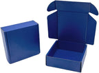 50 Pcs 6.3 x 6 x 1.6 inches Shipping Boxes for Small Business Cardboard Corrugated Mailer Boxes for Shipping Packaging Holidays Craft Gifts Giving Products (Industrial Blue, 6.3 x 6 x 1.6")
