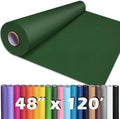 PerkHomy 48" x 1,440" (120') Dark Green Kraft Paper Roll for Craft Bulletin Board Paper Art Table Covering Crafting Gift Wrapping Bouquet Packing Parcel 80GSM 55LB (Dark Green, 48" x 120')