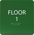 Forest ADA Floor 1 Sign with Braille – Made from Durable Acrylic and Ready to Mount