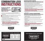 Vaultz Locking Clipboard with Storage - Heavy Duty Metal Clip Board Box Holds 8.5" x 11" Letter-Size Paper or Tablet Device - Combination Lock, Black