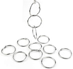 30 Pcs Book Rings 1.5 inch Nickel Plated Steel Binder Circles with Hole Puncher
