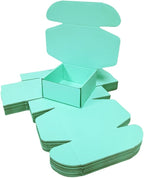 10 Pcs 9.8 x 9.8 x 4 inches Large Size Corrugated Cardboard Gift Boxes Recyclable Shipping Boxes for Mailing & Holidays, Wedding, Birthday, Gifts Packaging (Mint green, 9.8 x 9.8 x 4")