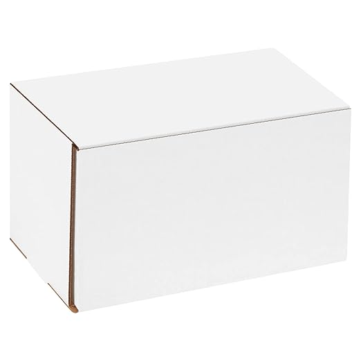 Box USA BM1066 10"L x 6"W x 6"H, White (Pack of 50)