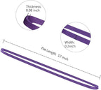 Coopay 12 Inches Extra Large Rubber Bands, 30 Pieces Heavy Duty Trash Can Band Bulk, Strong Elastic for Office Supply School Home, Garbage Cans, File Folders (Purple)