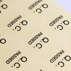 QC Passed Label Sticker Clear PVC Material Diameter 3CM Large Size QC Adhesive Sticker (1000)