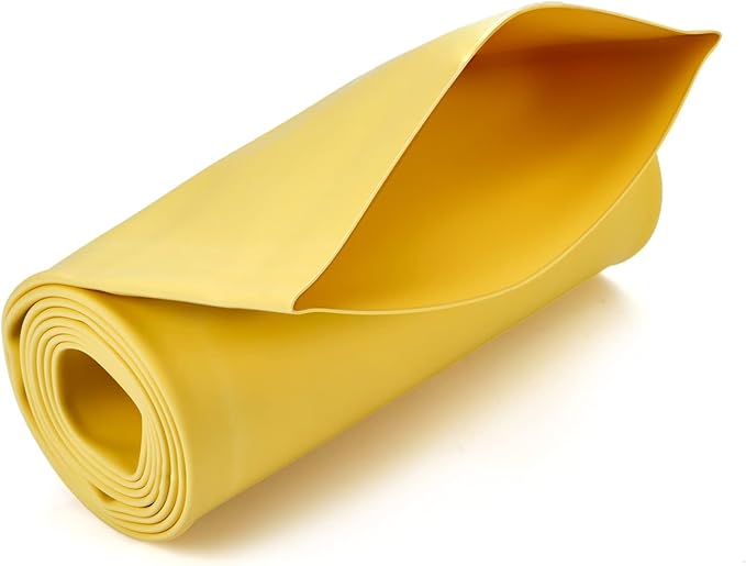 Chanzon 3:1 Ratio 3-1/2" (90mm) Heat Shrink Tubing - Marine Grade Waterproof Adhesive Lined - 4Ft Roll (1.22M Total Length) Yellow Polyolefin Sleeving Wrap Shrinking 3 to 1 Ratio 1pcs