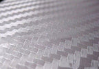 F & B LED LIGHTS Silver 3D Carbon Fiber Film Twill Weave Vinyl Sheet Roll Wrap (120" X 60", Silver)