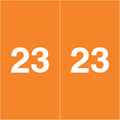 2023 Year Stickers, Doctor Stuff 2023 Chart Stickers, Orange, Ames Large Style, USA Made Year Labels for for X-Ray Jackets, 500/Roll, 1 Roll, 1-7/8" x 1-7/8"