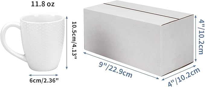 Hoikwo 9x4x4 Shipping Boxes Set of 25, White Corrugated Cardboard Box for Small Business for Packaging Mailing
