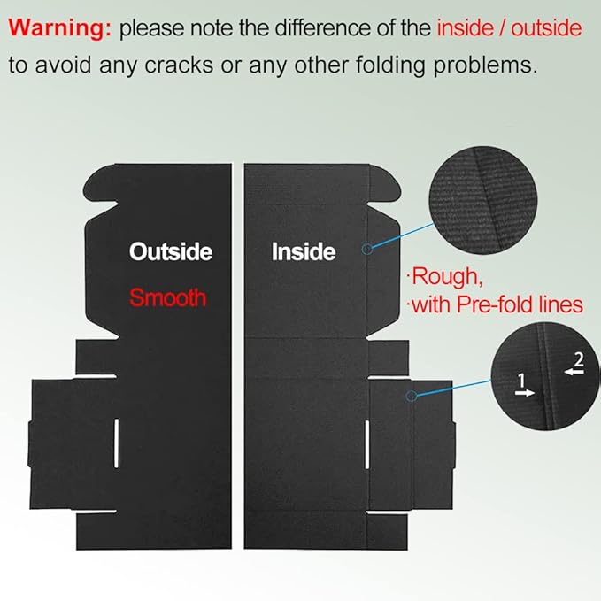 25 Pack 4x4x1'' Small Shipping Boxes, Black Corrugated Cardboard Mailers for Mailing Packaging Business (BK441-25)